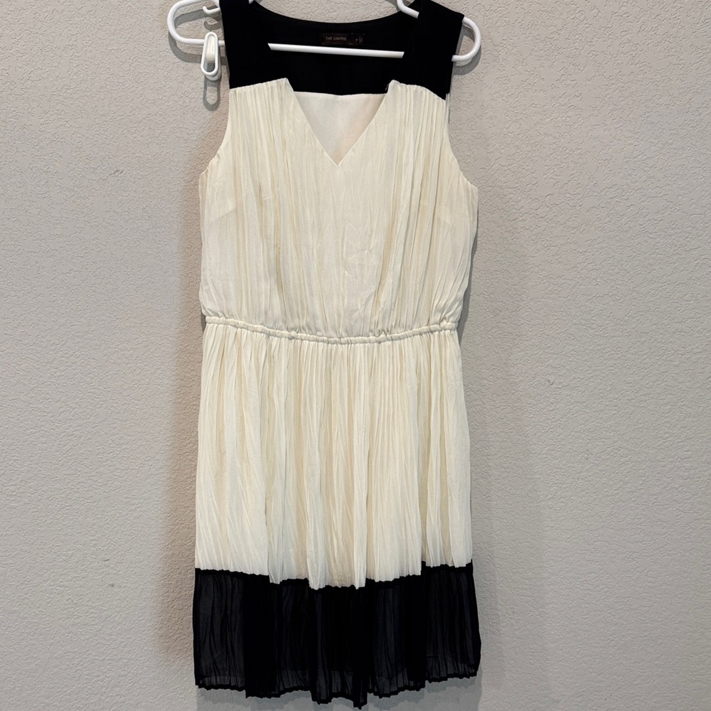 The Limited Black and Cream Dress